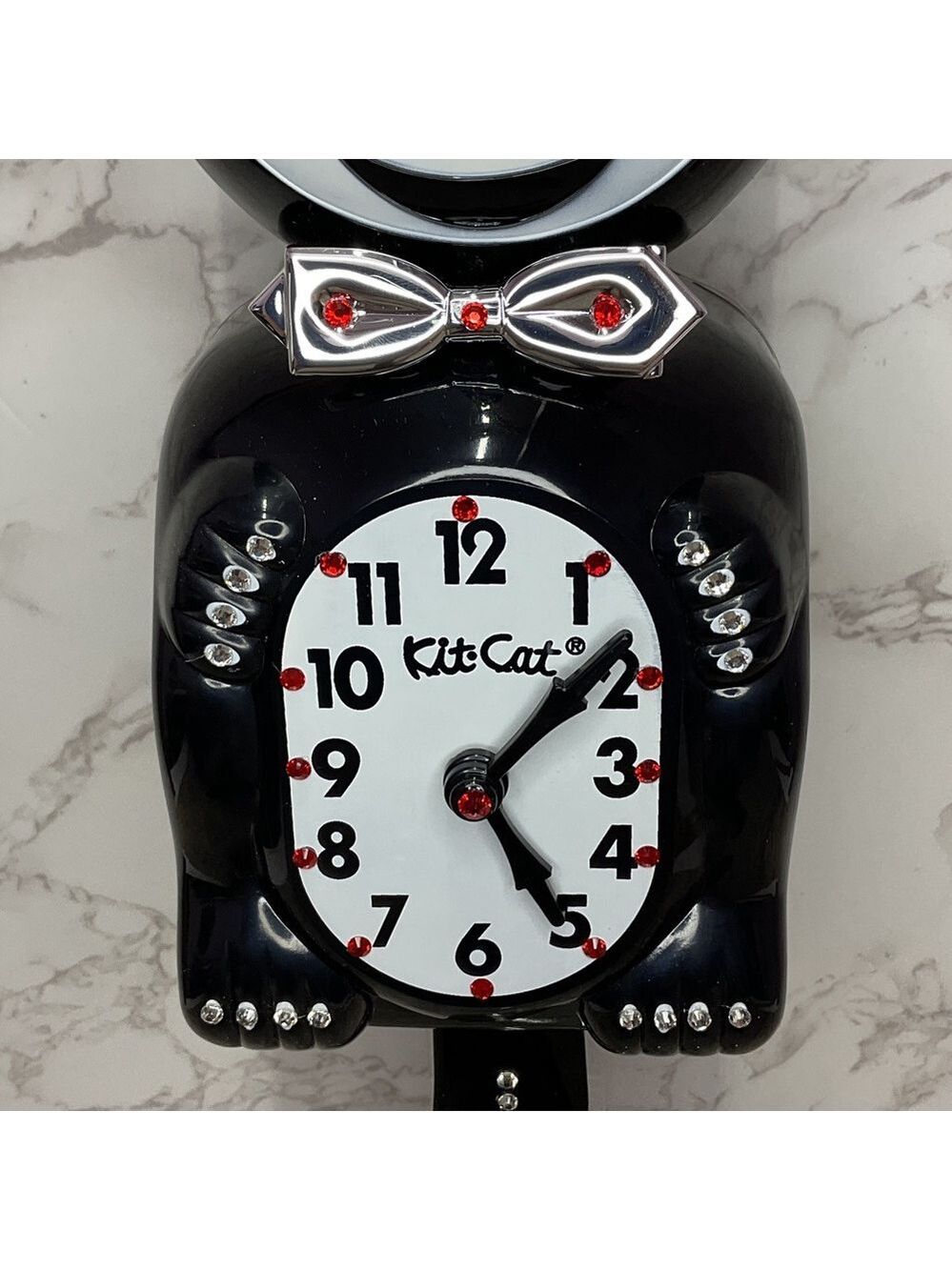 Rare Jeweled Commemorative Edition Tuxedo Kit-Cat Klock Clock OOAK - Picture 4 of 7